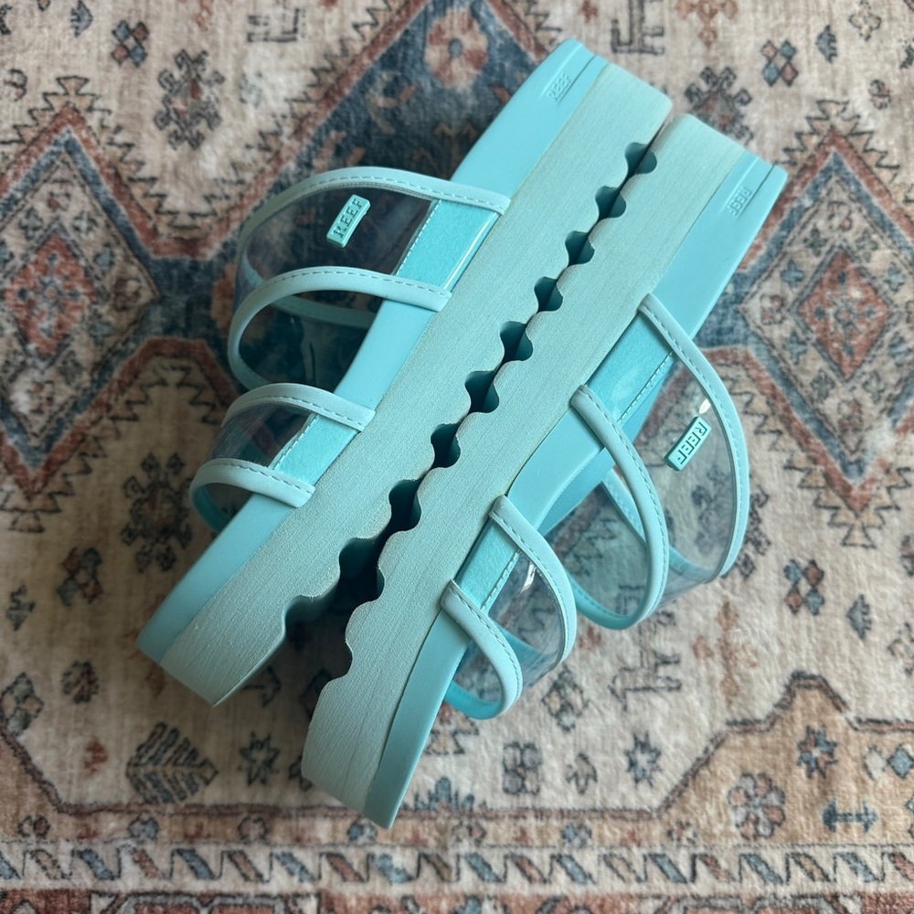 Excellent Condition Reef Platform Slide Sandal - image 2